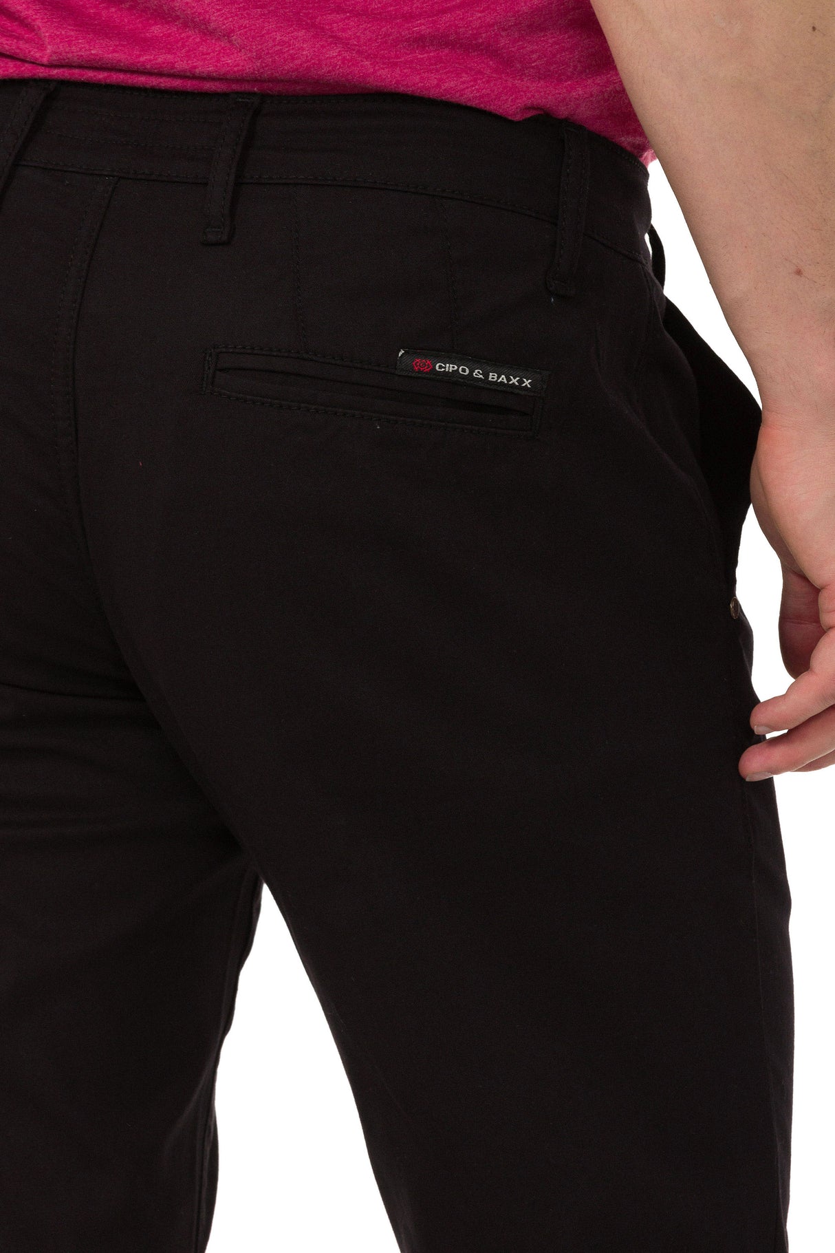 CD842 Men's fabric trousers in the fashionable slim fit cut