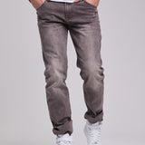 CD860 Herren Jeans – Straight Fit in Blaugrün und Braun
