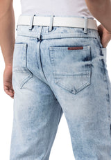 Jeansy CD903 Baggy Fit z zamkiem błyskawicznym