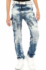CDK103 Blue Boys Jeans Regularne dopasowanie