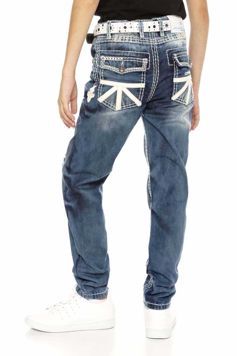 CDK108 BOY'S JEANS IN REGULAR FIT 