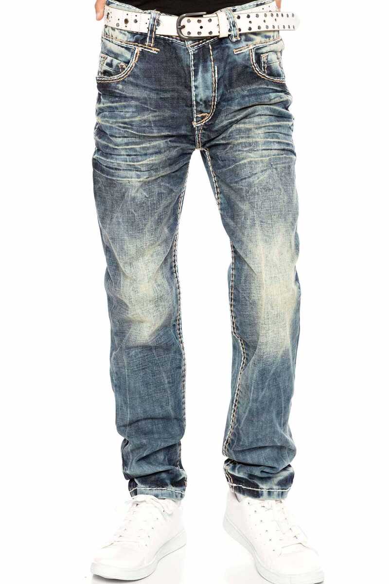 CDK112 Blue Jungen Jeans Fit regolare