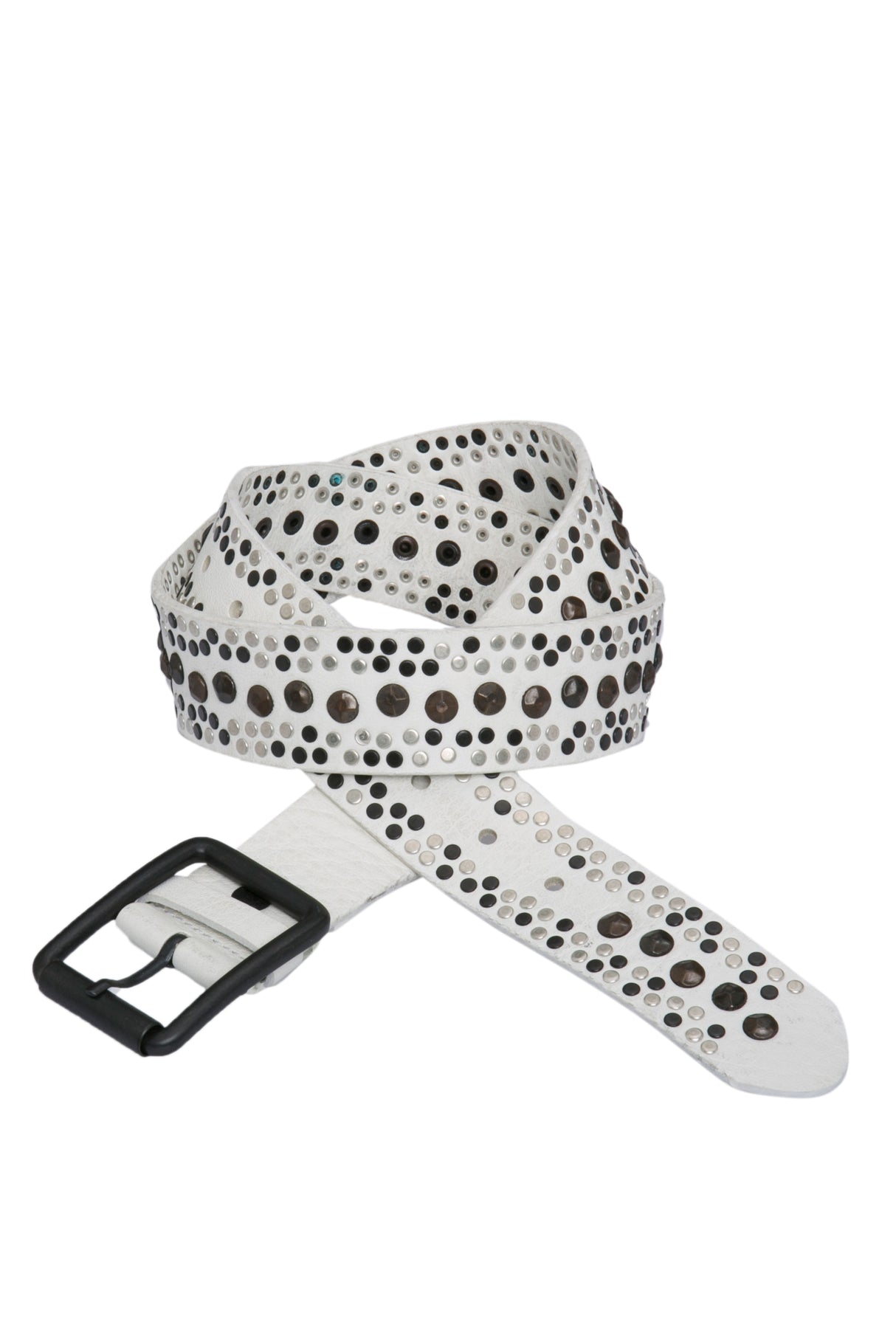 Cinturones de cuero para hombres CG132 con un patrón de remache completo