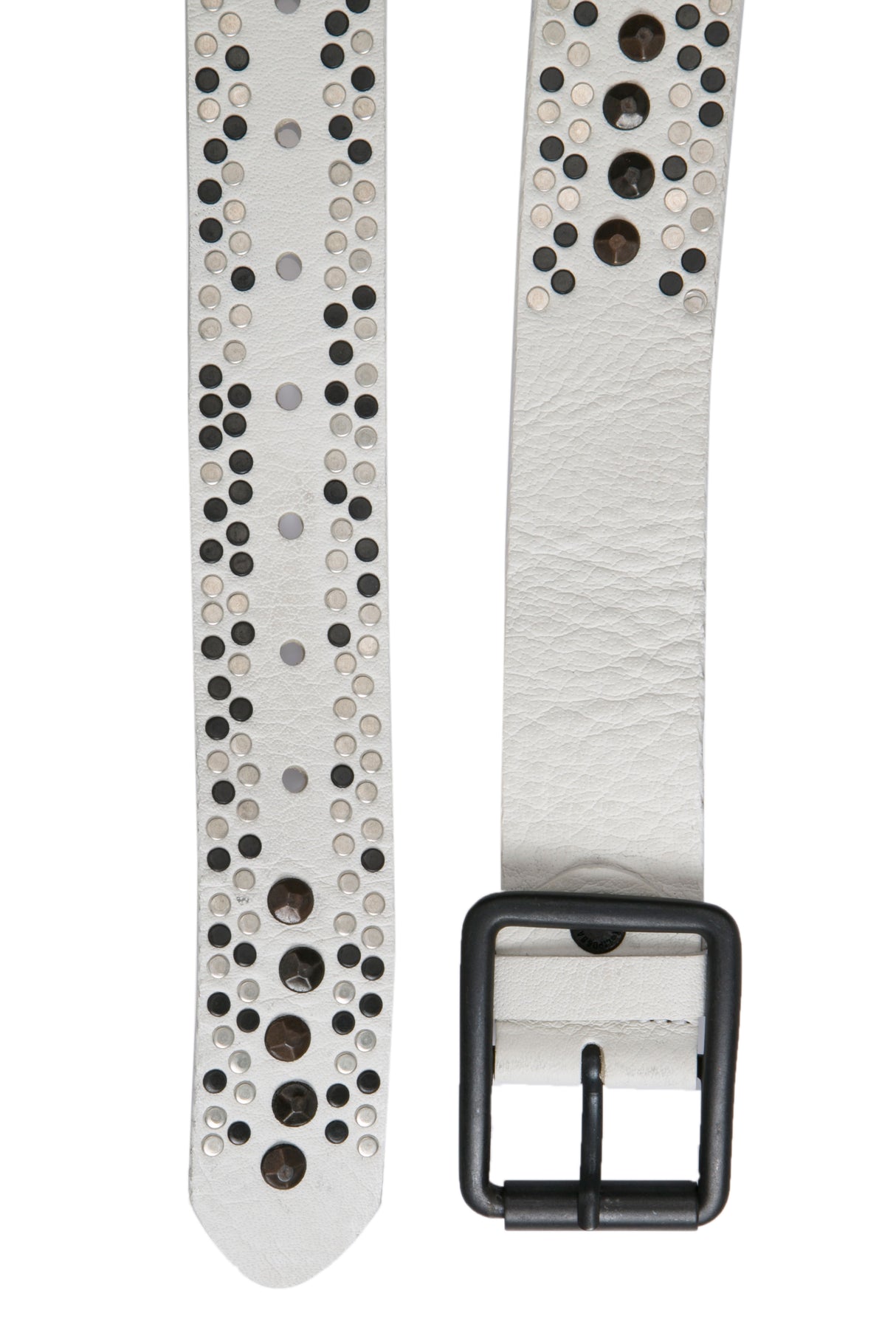 Cinturones de cuero para hombres CG132 con un patrón de remache completo