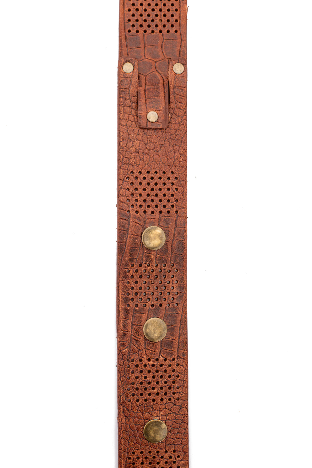 CG158 men's leather belts with cool rivets