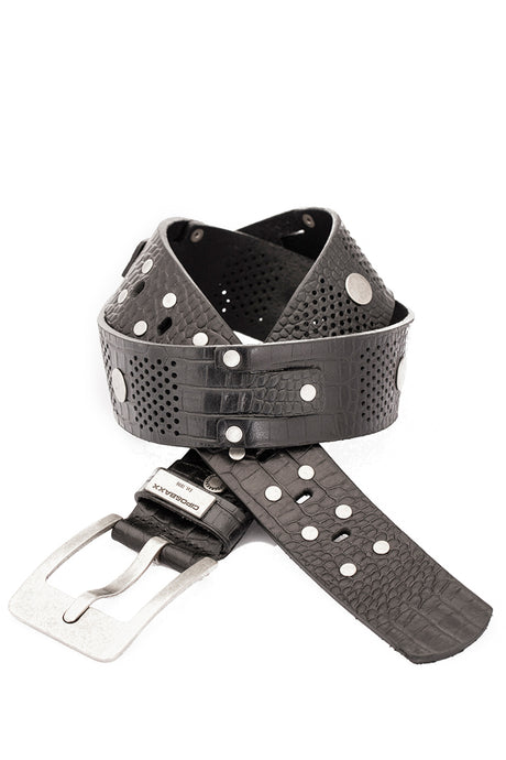 CG158 Herren Ledergürtel mit coolen Nieten