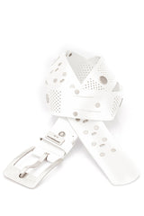 CG158 men's leather belts with cool rivets