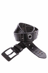Cinturones de cuero para hombres CG162 con elegantes aplicaciones de remaches