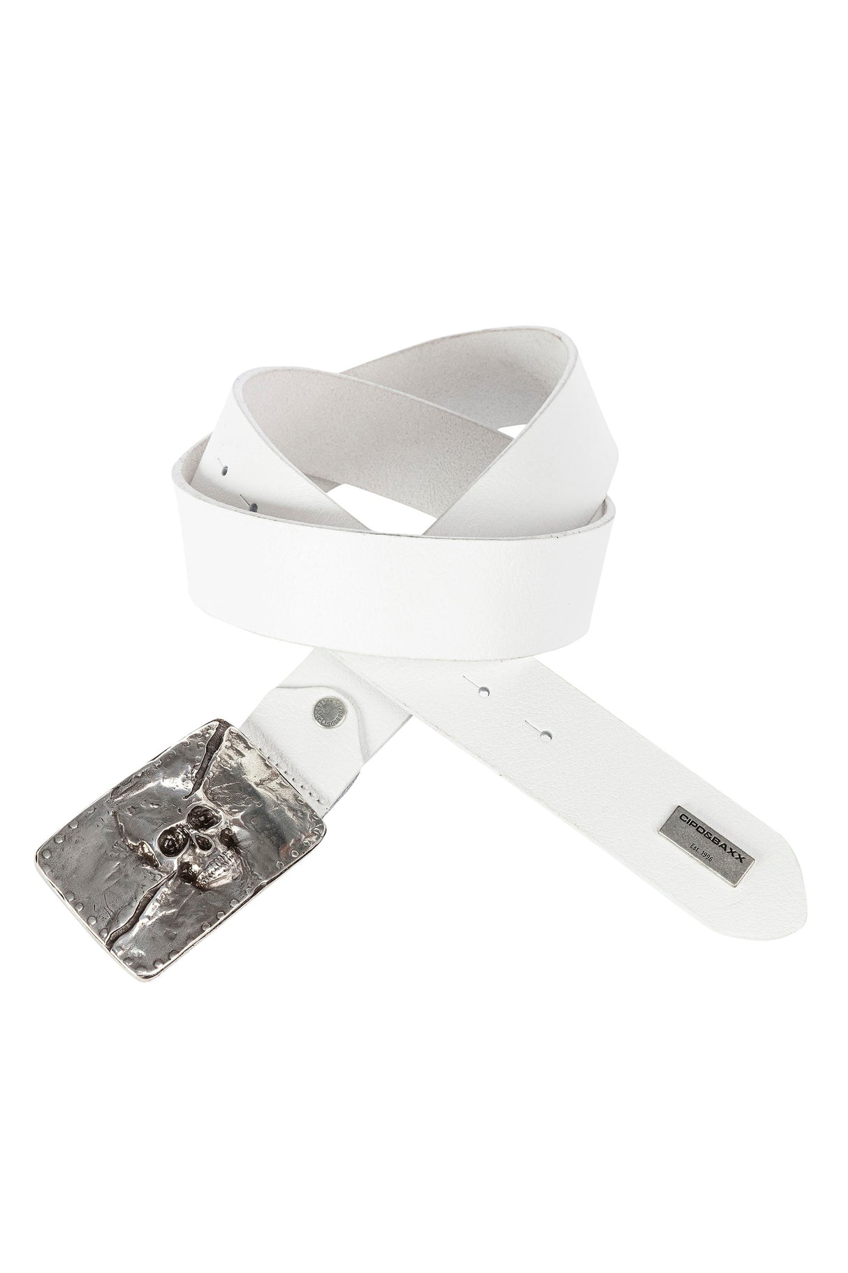 Cinturones de cuero para hombres CG170 con un elegante motivo de calavera