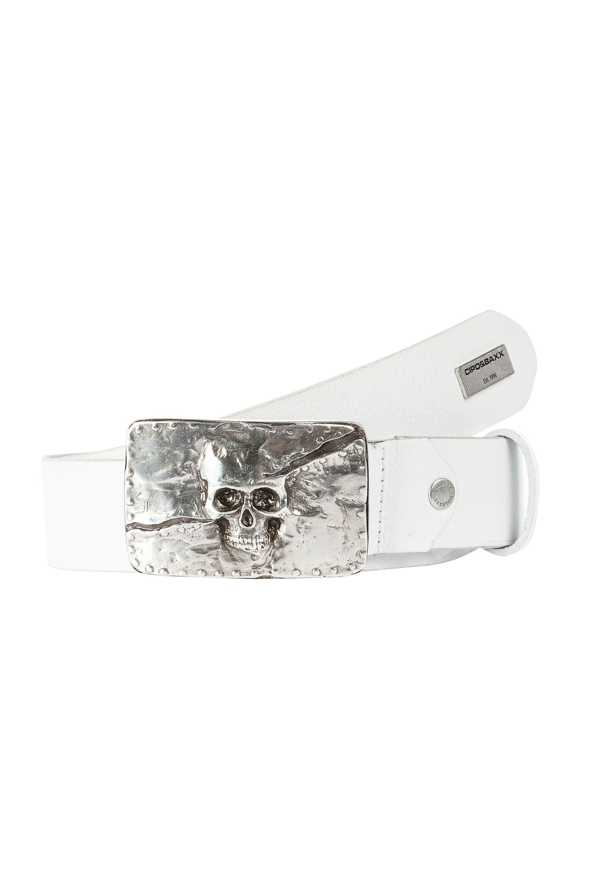 Cinturones de cuero para hombres CG170 con un elegante motivo de calavera
