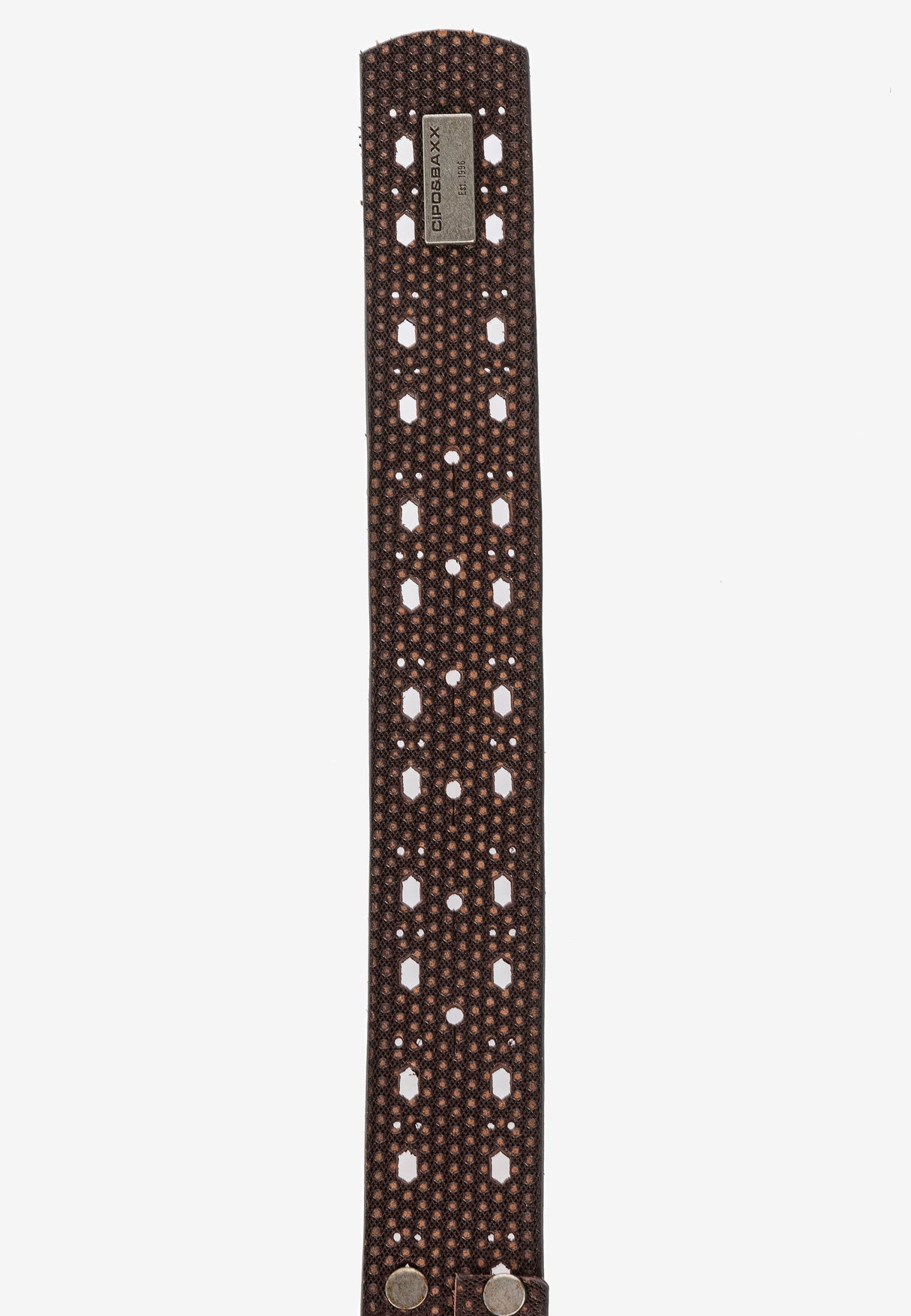 CG174 men's leather belts in futuristic optics