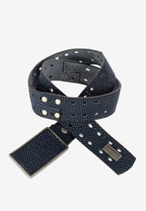 CG174 men's leather belts in futuristic optics