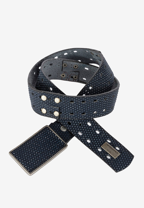 CG174 men's leather belts in futuristic optics