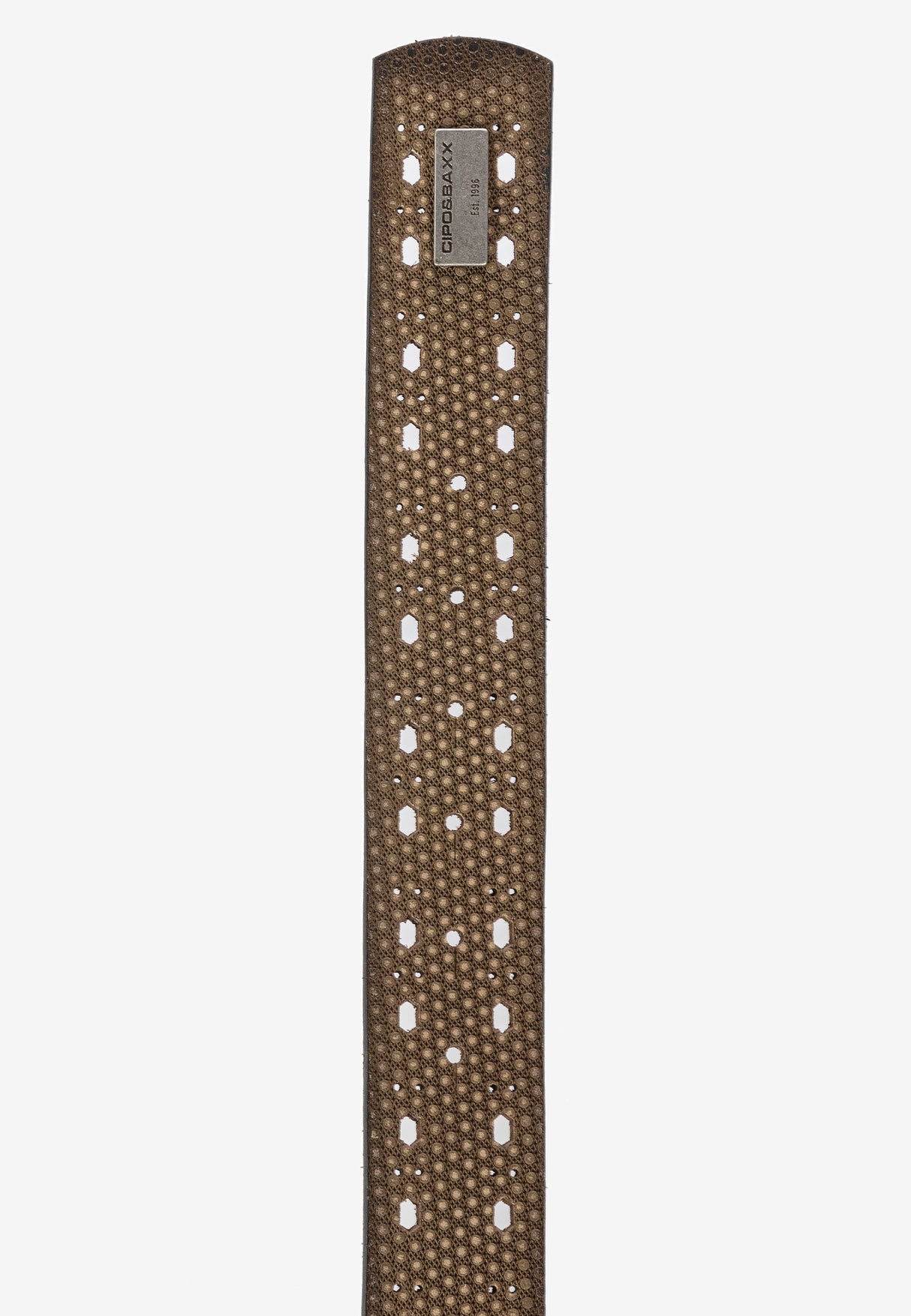CG174 men's leather belts in futuristic optics
