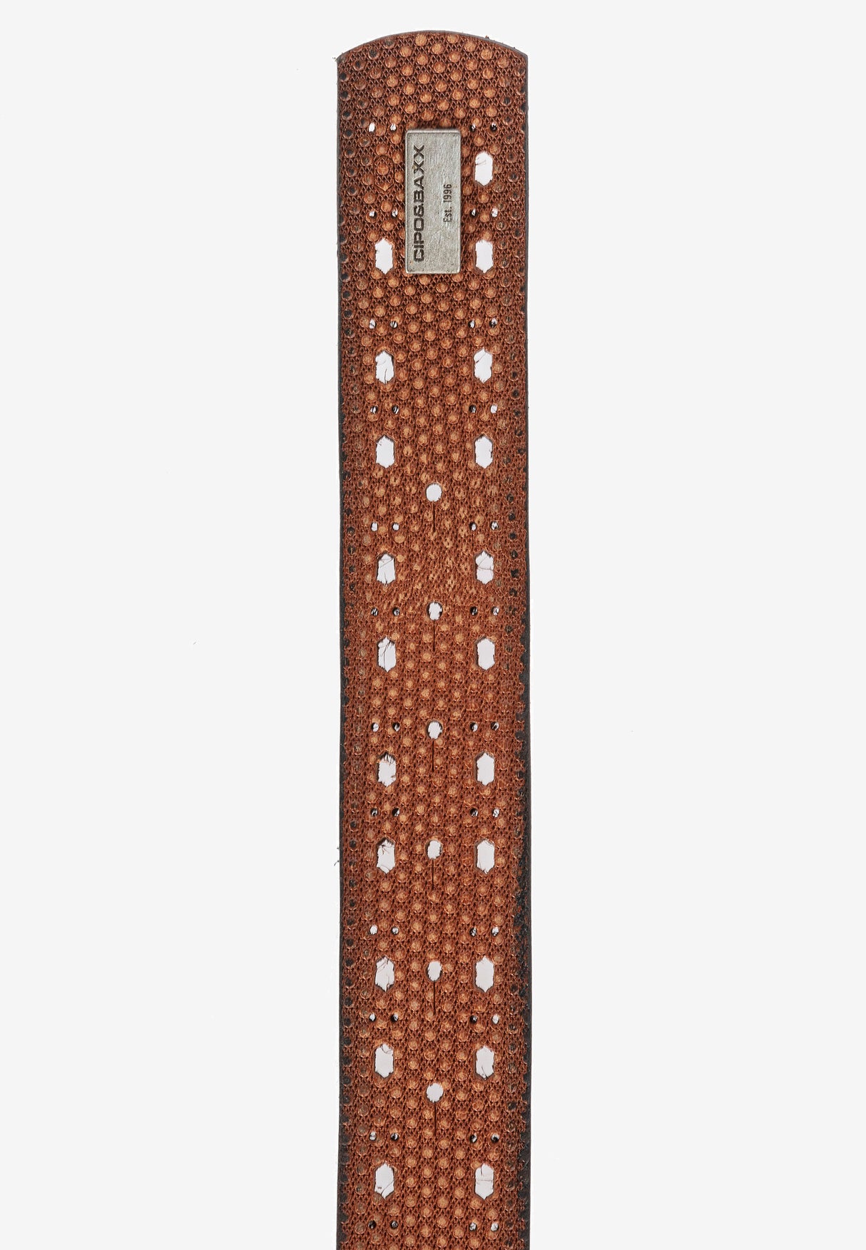 CG174 men's leather belts in futuristic optics