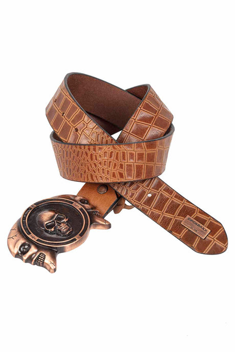 CG198 Men’s Belts with cool Skull-Design