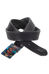 Cinturón de hombres CG205 con colorido motivo de cráneo rectangular