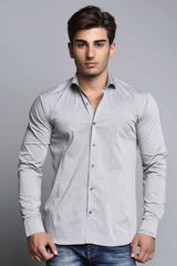CH113 Camisa de manga larga para hombres en el corte clásico
