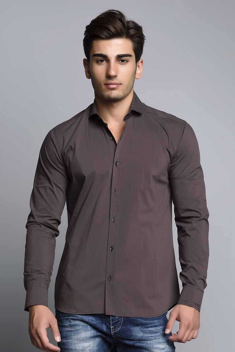 CH113 Camisa de manga larga para hombres en el corte clásico