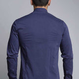 CH113 Chemise à manches longues pour hommes coupe classique