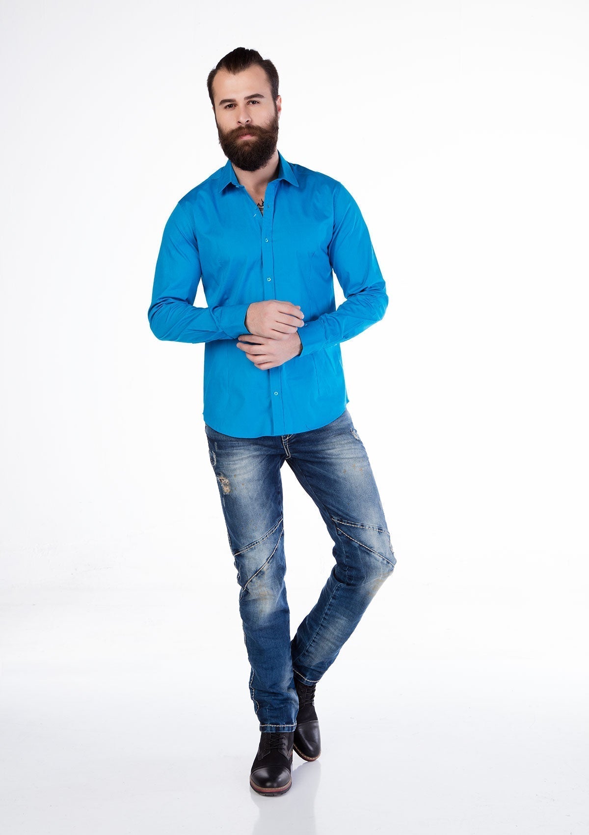 CH125 Camisa de negocios para hombres en Noble Basic Design