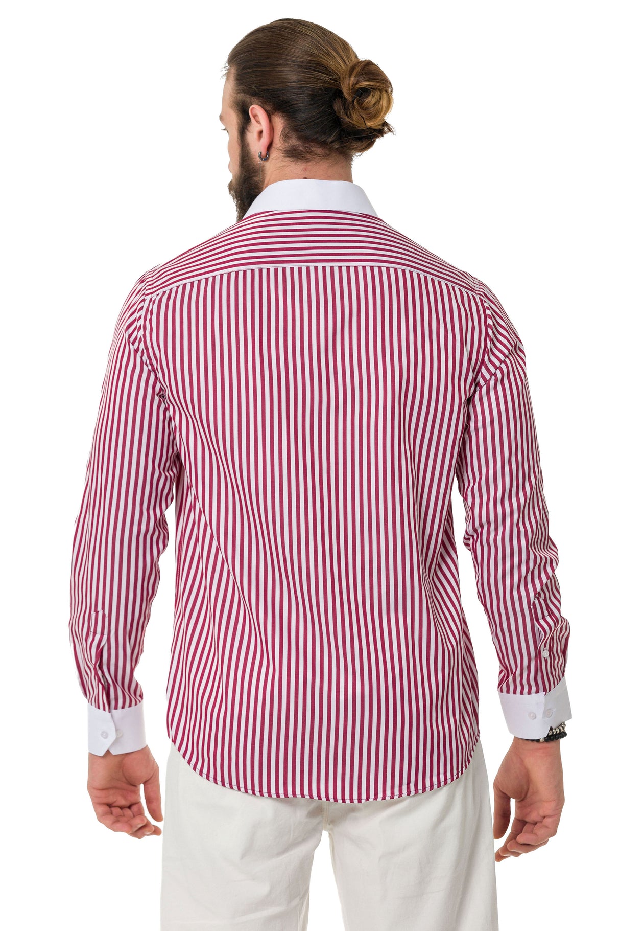 CH192 Camisa para hombres con diseño de línea