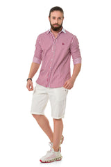 CH192 Camisa para hombres con diseño de línea