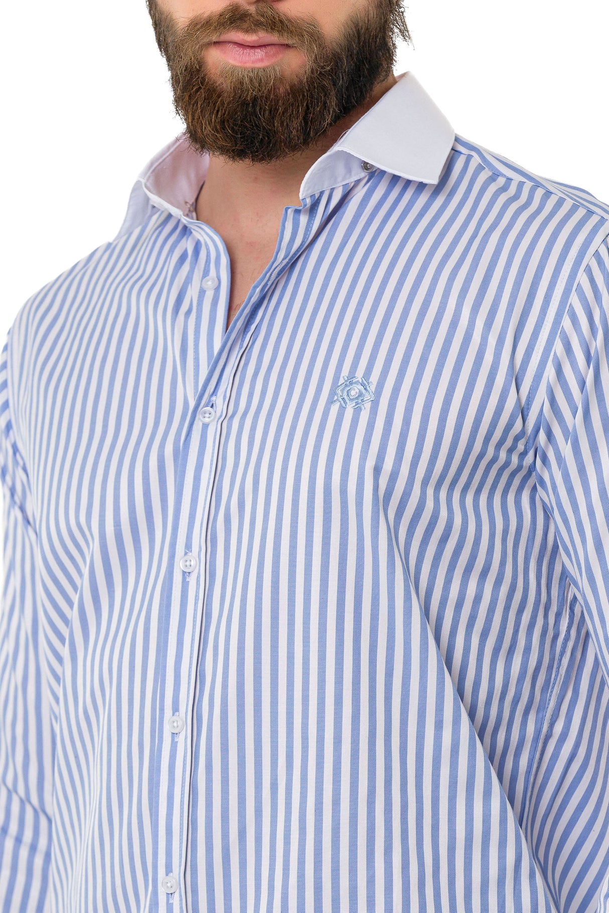 CH192 Camisa para hombres con diseño de línea