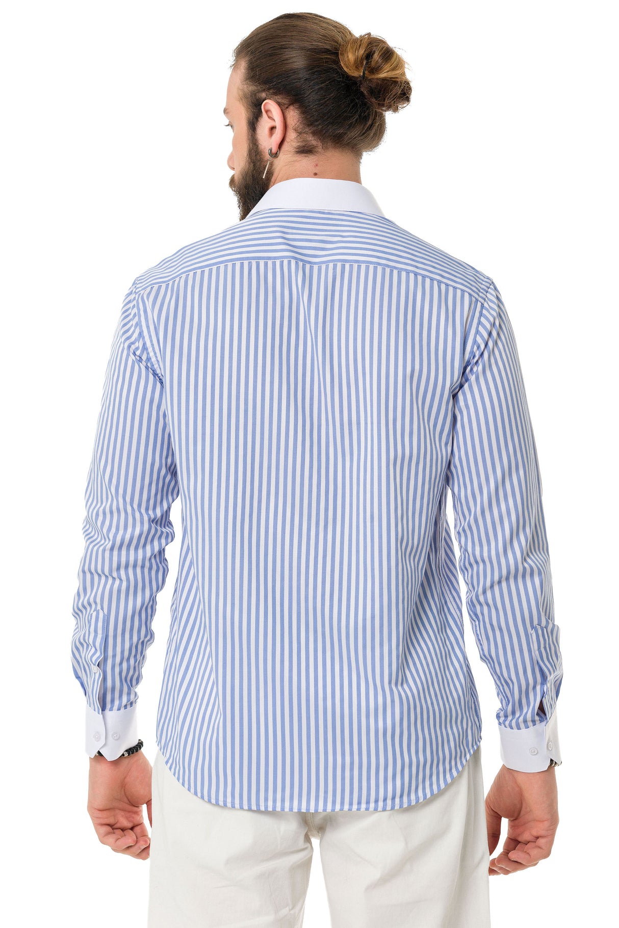 CH192 Camisa para hombres con diseño de línea