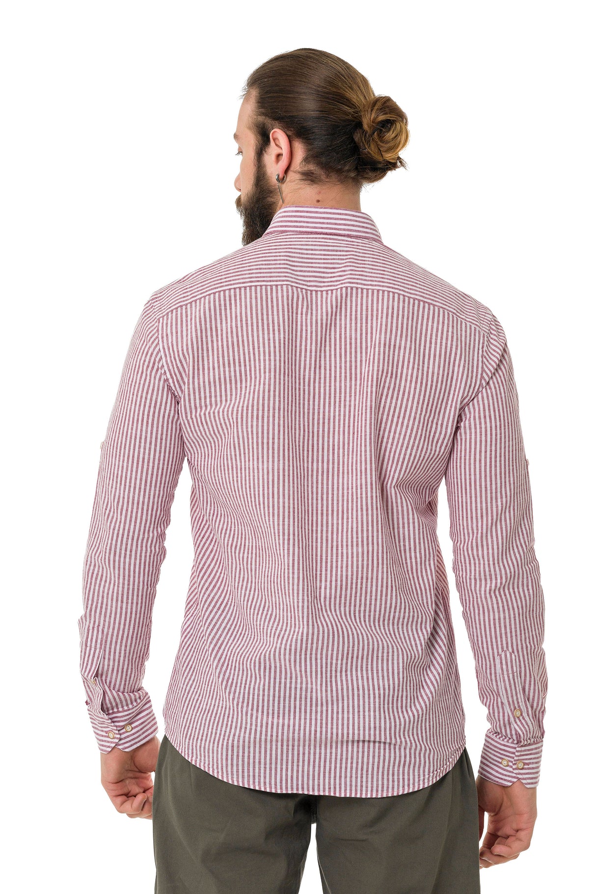 CH194 Chemise pour homme avec motif de lignes