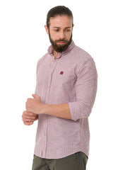 CH194 Chemise pour homme avec motif de lignes