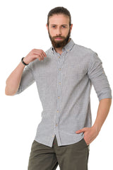 CH194 Chemise pour homme avec motif de lignes