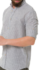 CH194 Chemise pour homme avec motif de lignes