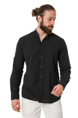 CH198 Camisa de manga larga para hombres con un aspecto clásico moderno