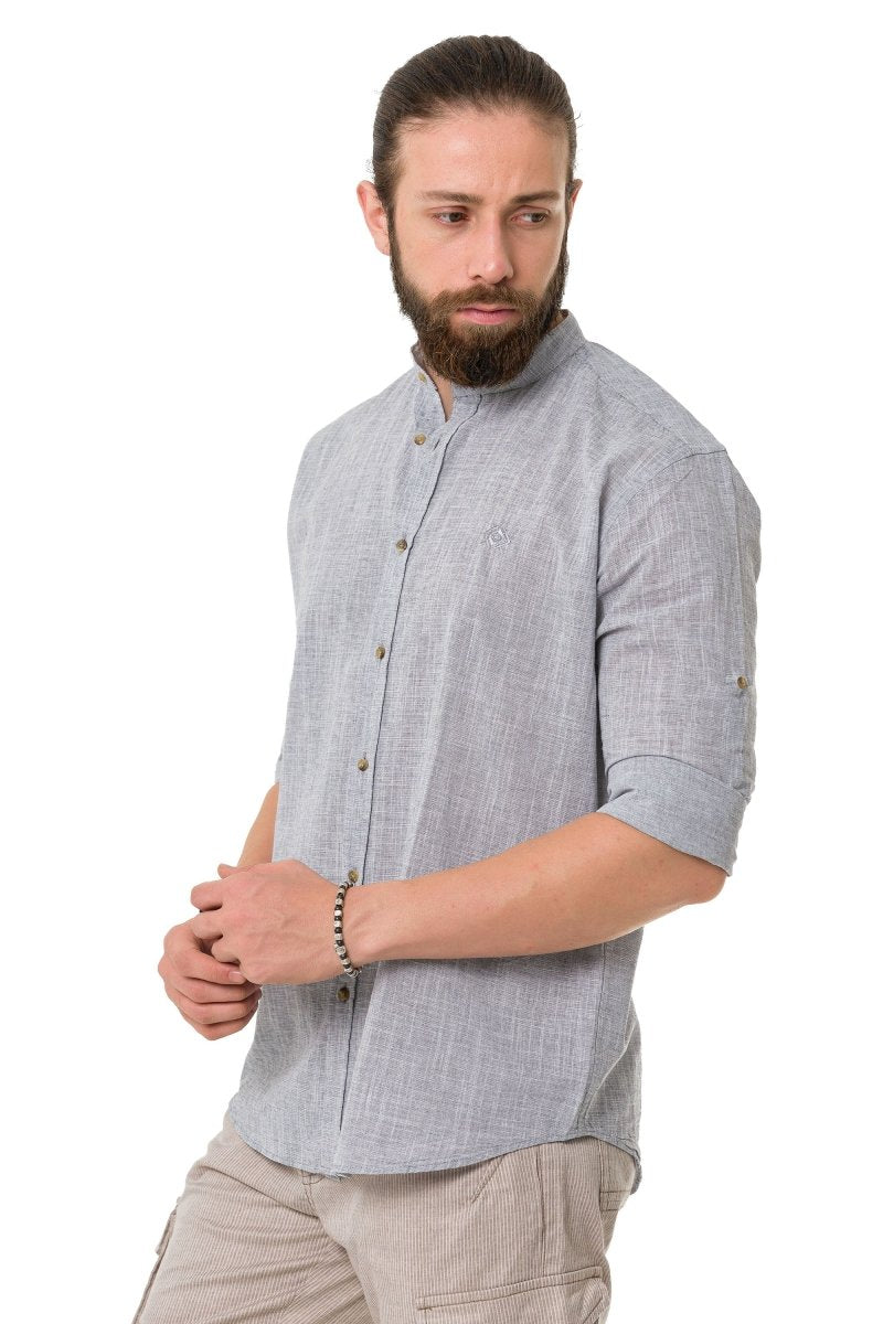 CH198 Camisa de manga larga para hombres con un aspecto clásico moderno