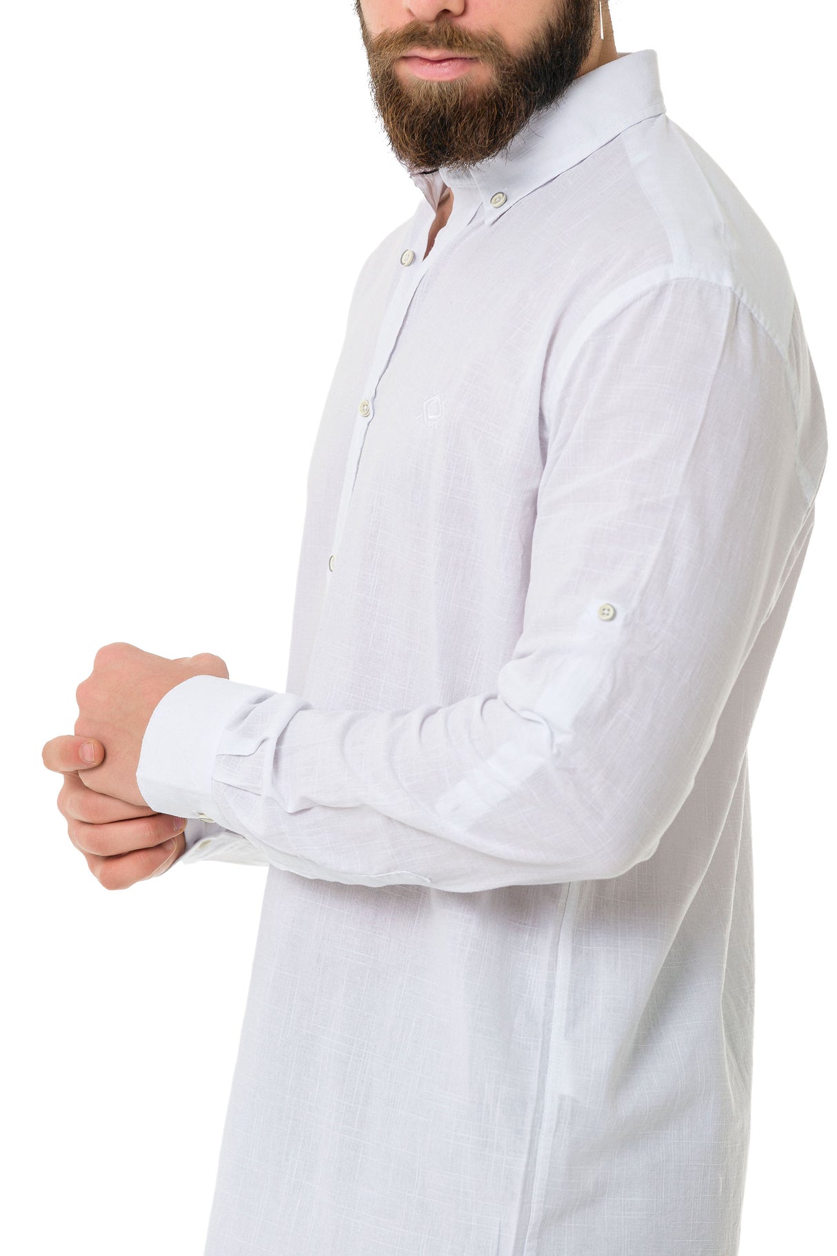 CH199 Camisa de manga larga para hombres con un aspecto clásico moderno