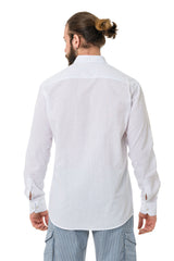 CH199 Camisa de manga larga para hombres con un aspecto clásico moderno