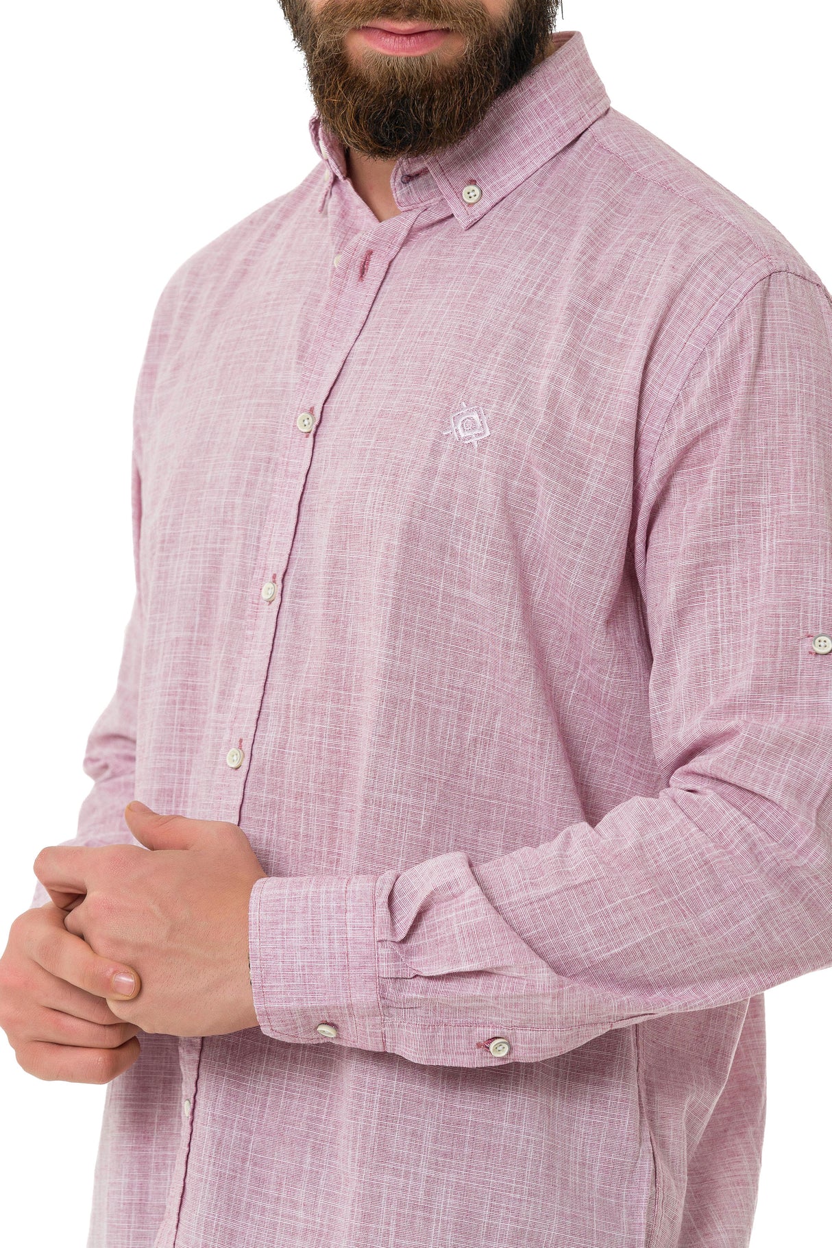 CH199 Camisa de manga larga para hombres con un aspecto clásico moderno