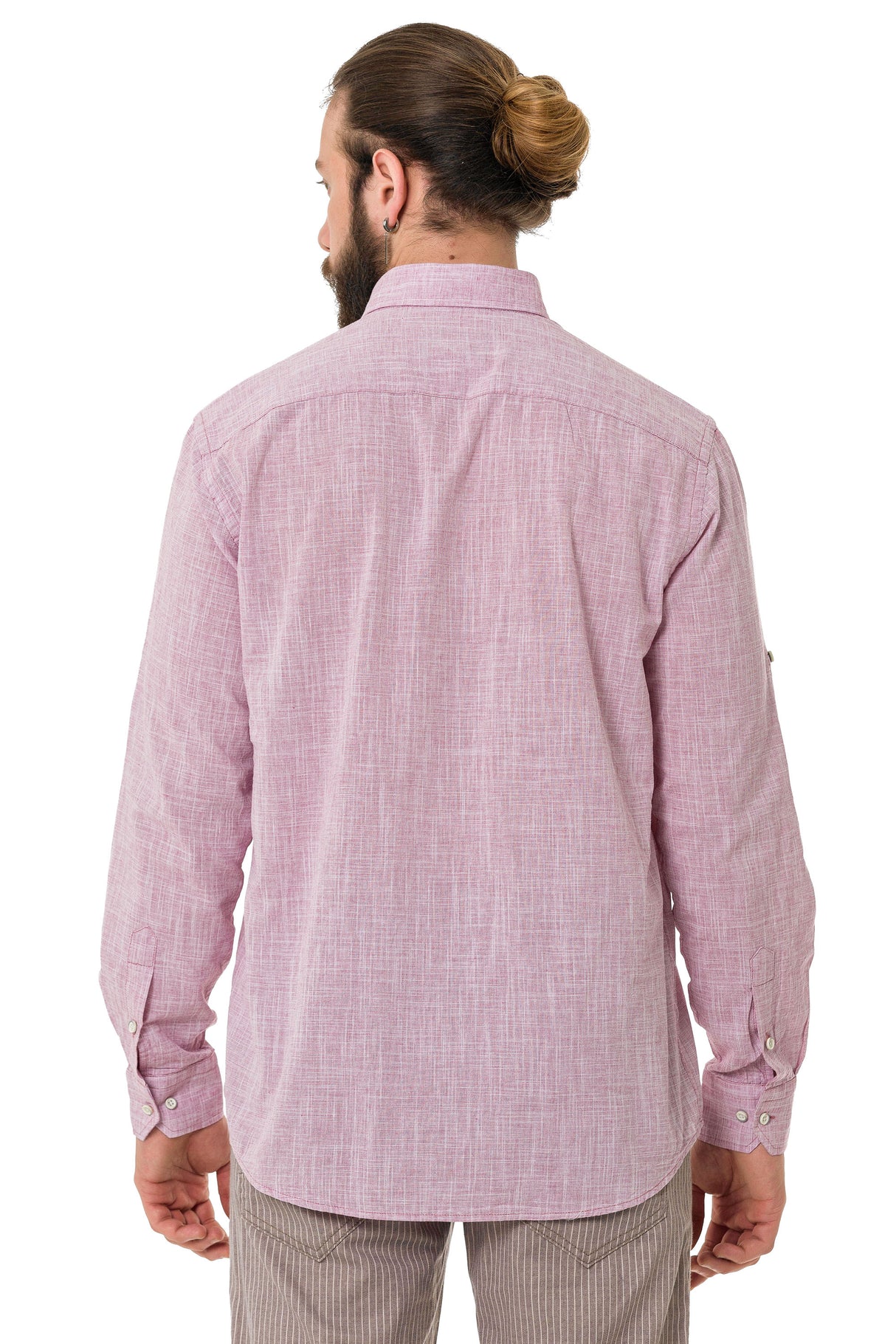 CH199 Camisa de manga larga para hombres con un aspecto clásico moderno