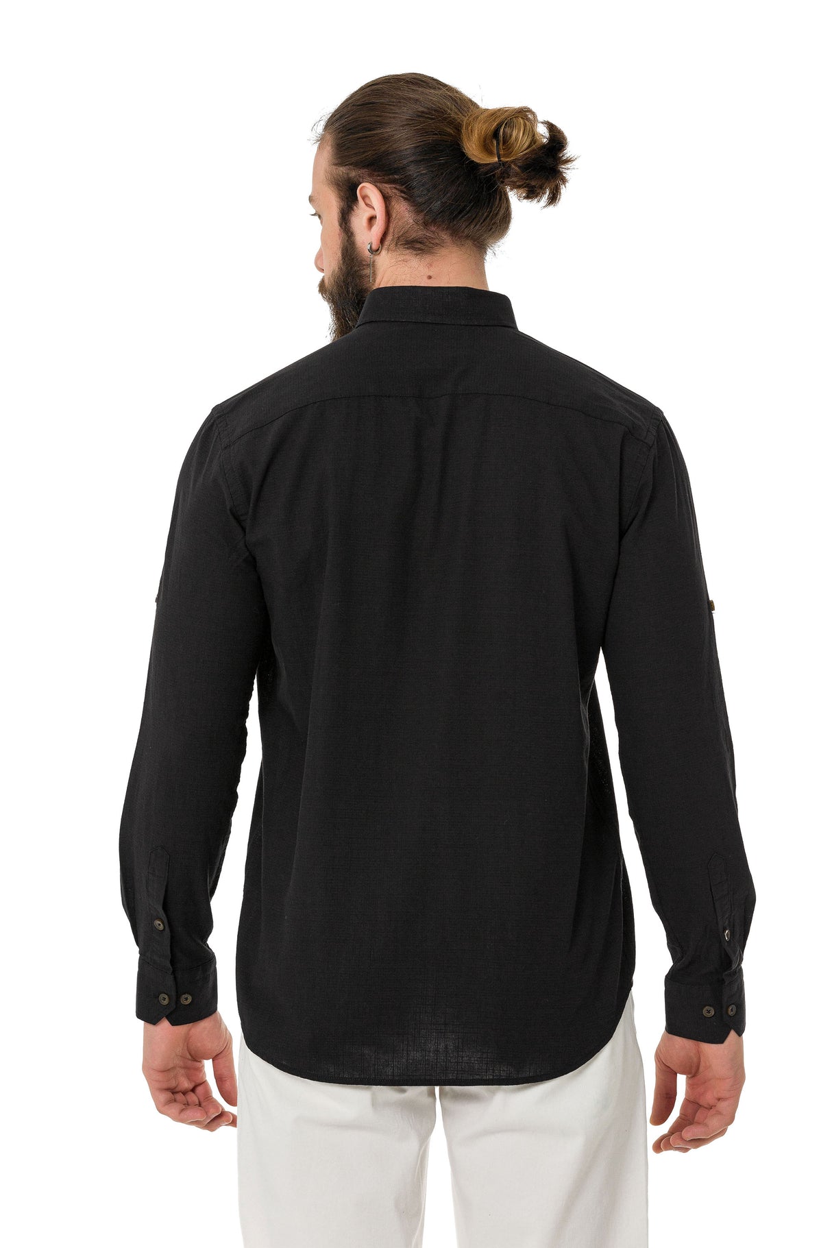 CH199 Camisa de manga larga para hombres con un aspecto clásico moderno