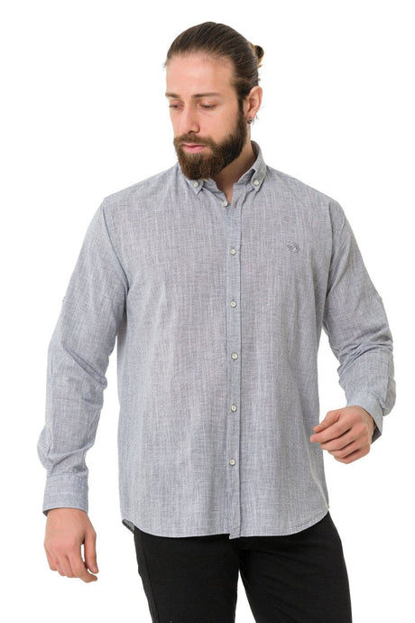 CH199 chemise à manches longues pour hommes avec look classique à la mode