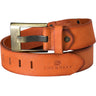 C-2163 men's leather belt casual style with brand lettering