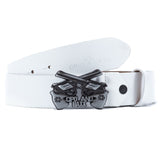 Cinturones de cuero para hombres CG148 con un diseño de hebilla juguetona