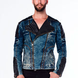 CJ135 Veste bleue pour hommes