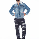 CJ136 Veste bleu pour homme