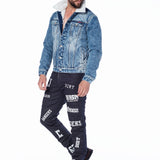 CJ136 Veste bleu pour homme