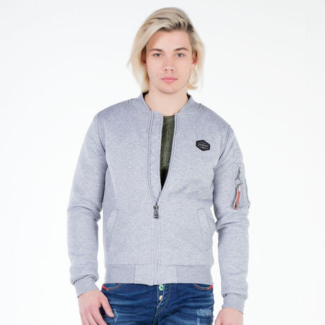 CJ151 Sweatjacke mit Reißverschluss und Revers