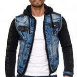 CJ154 Veste bleu pour homme