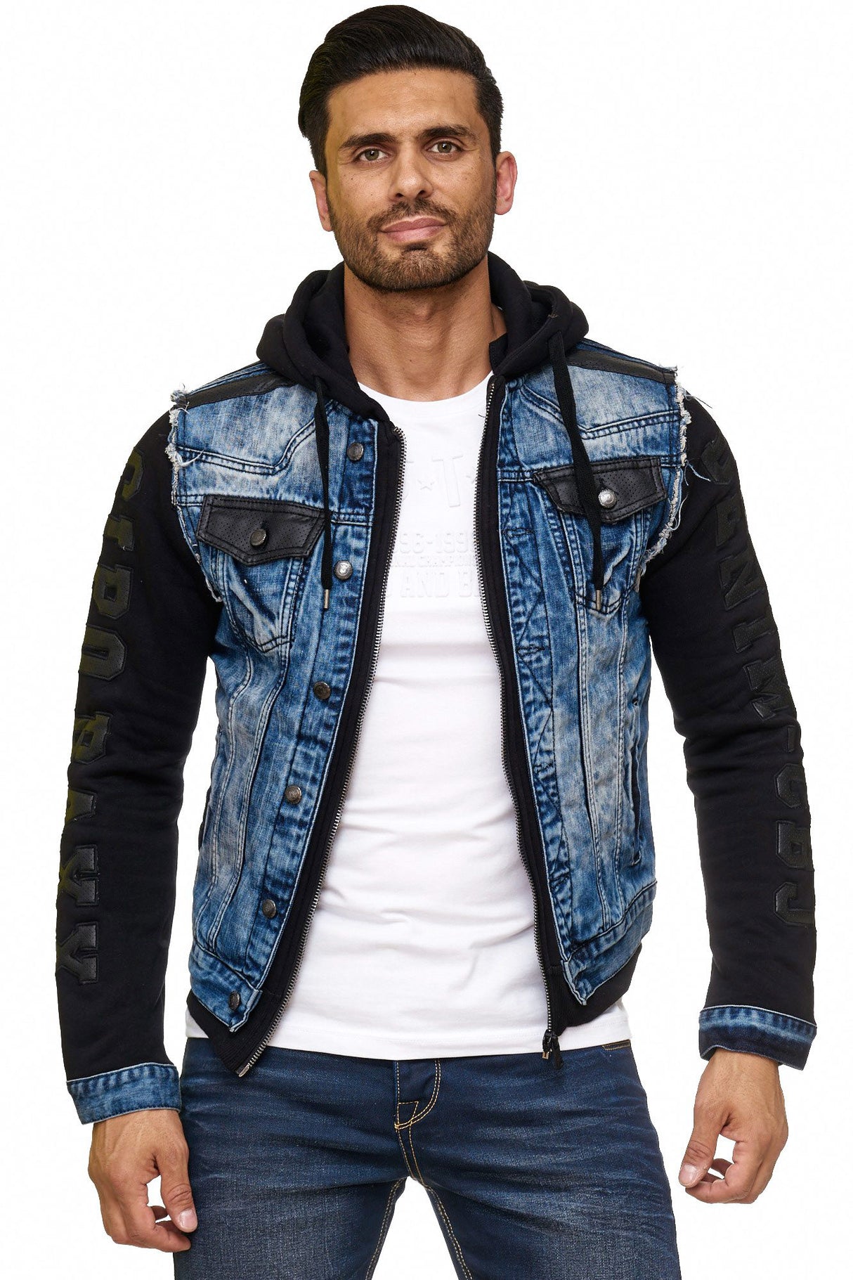 CJ154 Chaqueta de hombres azules 