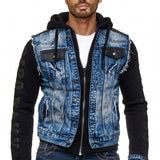 CJ154 Veste bleu pour homme